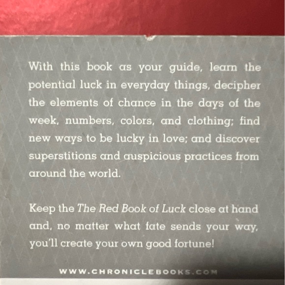 FREE W PURCHASE Red Book of Luck by Amy Treadwell (Chronicle Books Publication) - Picture 9 of 9